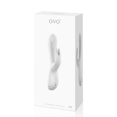 Vibrador Ovo K3 Rabbit - White - Cake Sex Shop