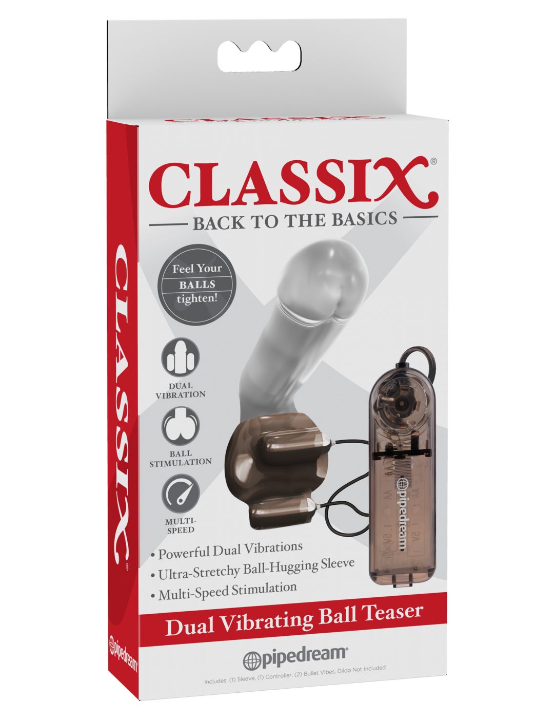 Funda Classix Dual Vibrating Ball Teaser Smoke - Cake Sex Shop