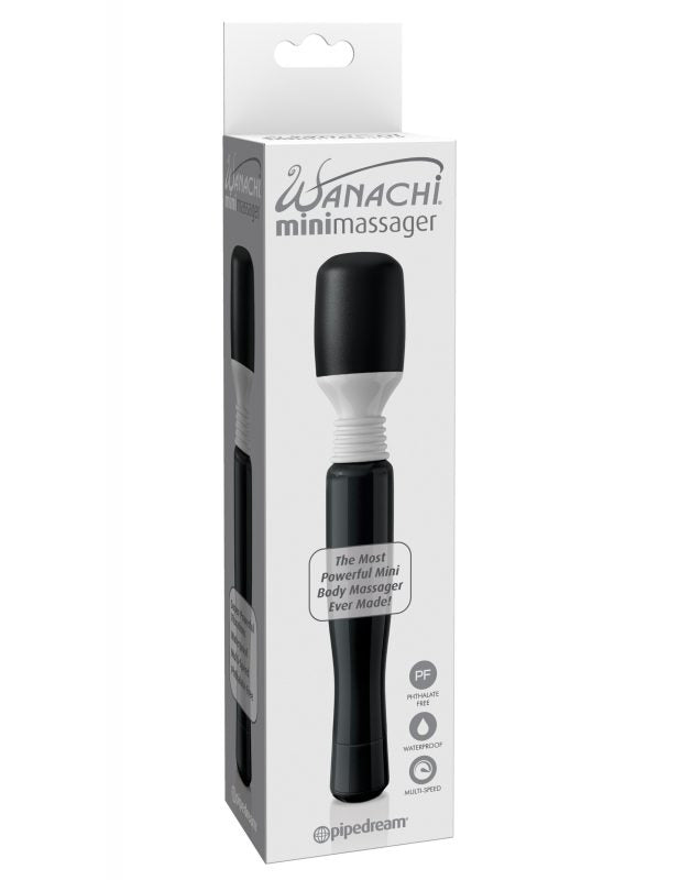 Masajeador Mini Wanachi Massager Black - Cake Sex Shop