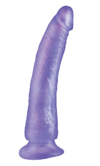 Dildo Basix Rubber Works Slim 7" - Purple - Cake Sex Shop 2