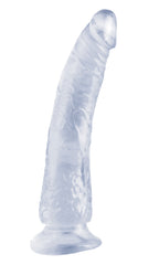 Dildo Basix Rubber Works Slim 7" - Clear - Cake Sex Shop 2