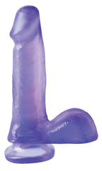 Dildo Basix Rubber Works 6" Dong With Suction Cup-Purple - Cake Sex Shop 2