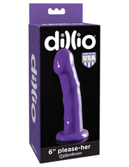Dildo Dillio 6" Please Her purple - Cake Sex Shop