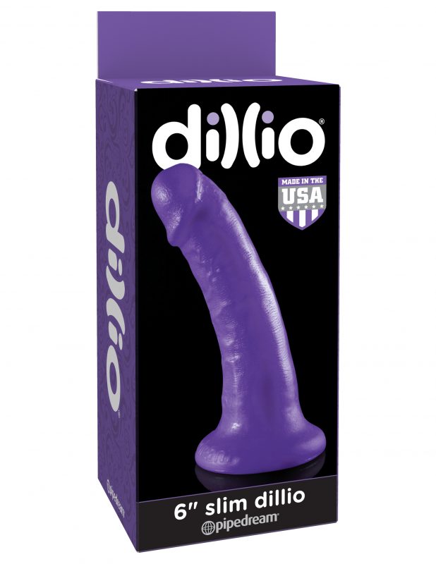 Dildo Dillio 6" Slim purple - Cake Sex Shop