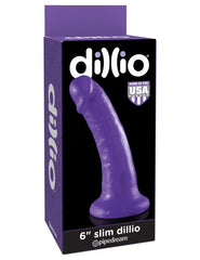 Dildo Dillio 6" Slim purple - Cake Sex Shop