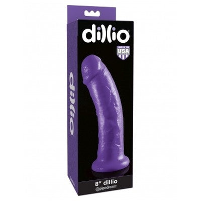 Dildo Dillio 8" Dildo Purple - Cake Sex Shop