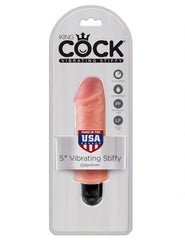 Dildo King Cock 5" Vibrating Stiffy Flesh - Cake Sex Shop