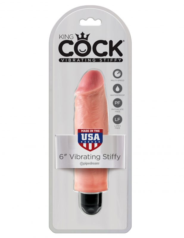 Dildo King Cock 6" Vibrating Stiffy - Cake Sex Shop