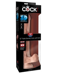 Dildo King Cock Plus 12″ Triple Density Cock With Balls - Cake Sex Shop