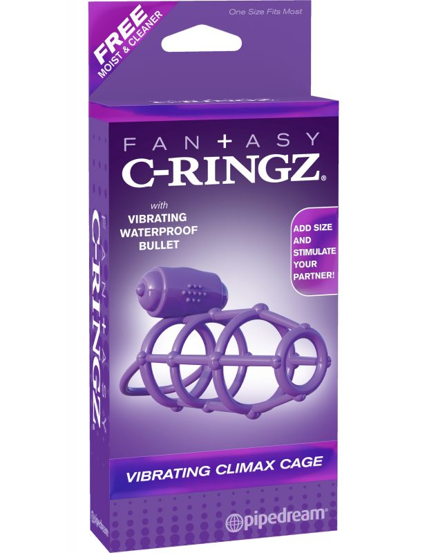 Jaula Fantasy C-Ringz Vibrating Climax Cage - Cake Sex Shop
