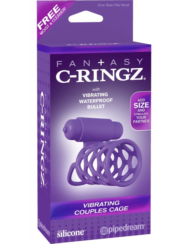 Jaula Fantasy C-Ringz Vibrating Couples Cage - Cake Sex Shop