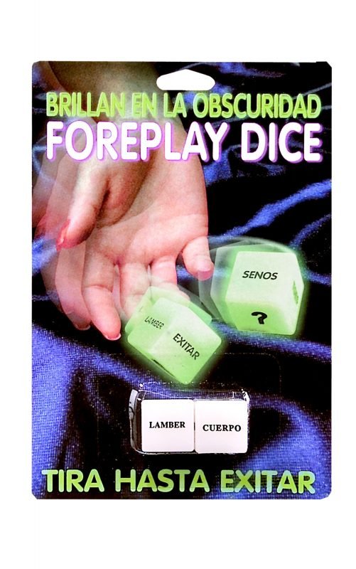 Glow In The Dark Dice Spanish Version - Cake Sex Shop