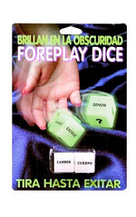 Glow In The Dark Dice Spanish Version - Cake Sex Shop