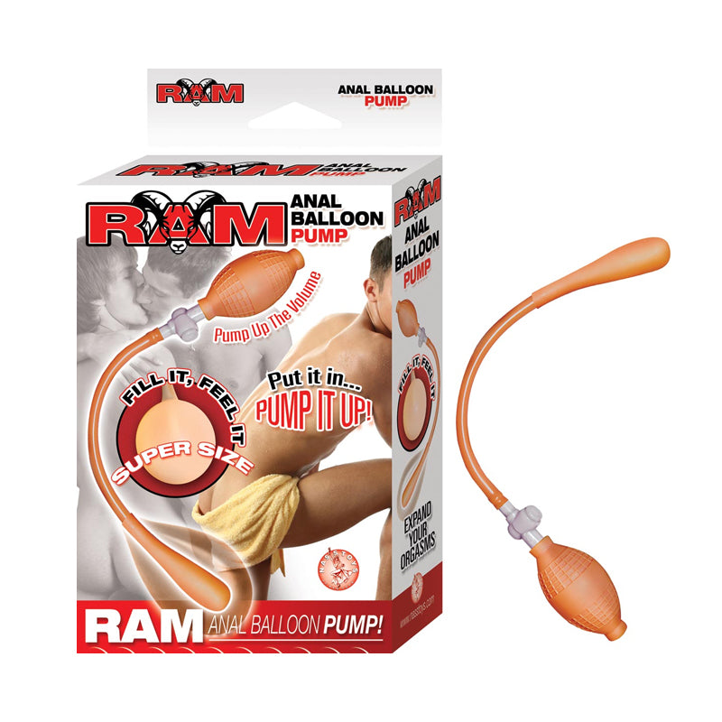 Plug Anal Ram Anal Balloon Pump-Flesh - Cake Sex Shop