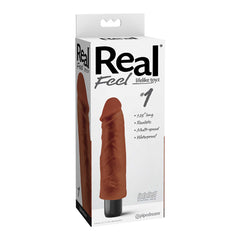 Dildo Real Feel No. 1 - Brown 7.25" - Cake Sex Shop