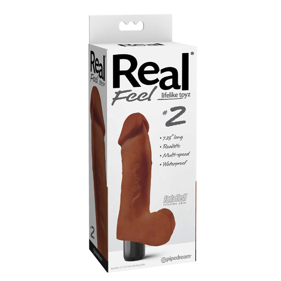 Dildo Real Feel No. 2 - Brown - 19 cm - Cake Sex Shop