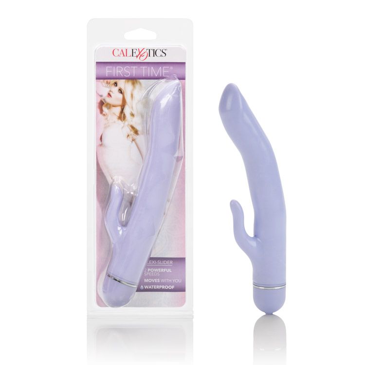 Vibrador First Time Flexi Slider Purple - Cake Sex Shop