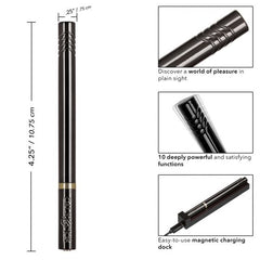 Vibrador Hidden Pleasures Black - Cake Sex Shop 2 3
