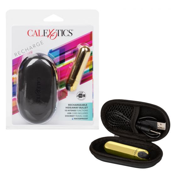 Vibrador Rechargeable Hideaway Bullet - Gold - Cake Sex Shop