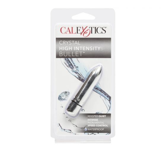 Vibrador Crystal High Intensity Bullet Silver - Cake Sex Shop
