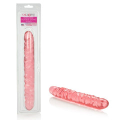 Dildo Veined Double Dong 12" - Pink - Cake Sex Shop