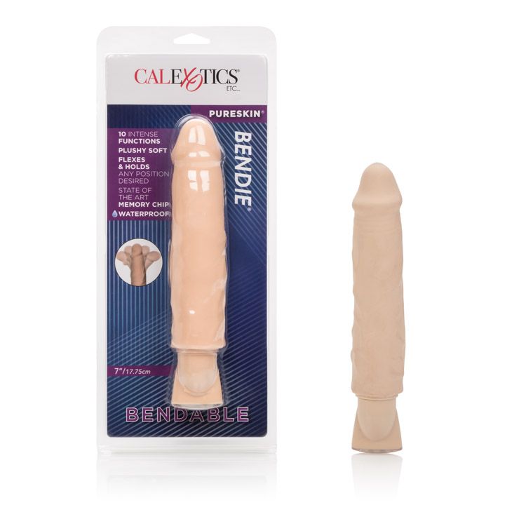 Dildo Bendable Pureskin Bendie Ivory 7" - Cake Sex Shop