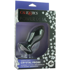 Vibrador Power Gem Vibrating Crystal Probe - Black - Cake Sex Shop