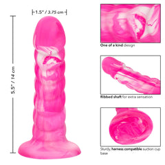 Dildo Twisted Love Twisted Ribbed Probe-Pink 5.5" - Cake Sex Shop 2