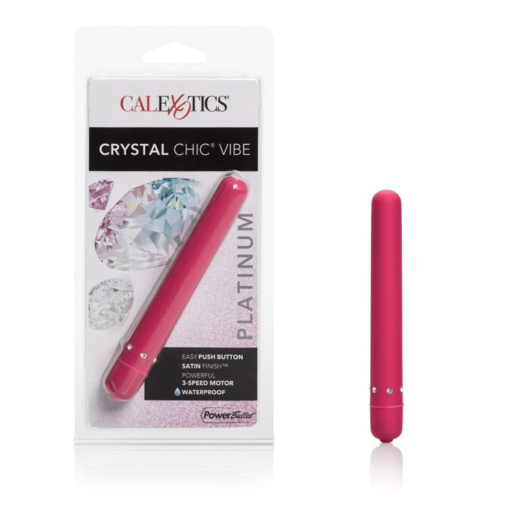 Vibrador Crystal Chic Vibes Pink - Cake Sex Shop