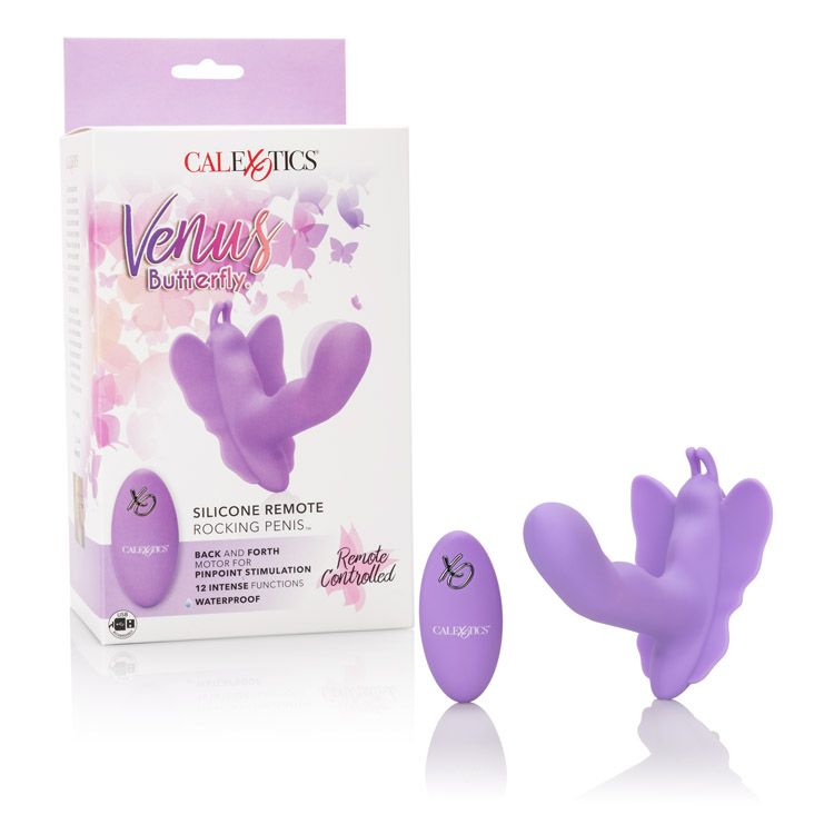Vibrador Venus Butterfly Silicone Remote Rocking Penis - Cake Sex Shop