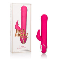 Vibrador Jack Rabbit Signature Silicone Beaded Rabbit Pink - Cake Sex Shop