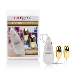 Vibrador Pocket Exotics Vibe Double Gold Bullets - Cake Sex Shop