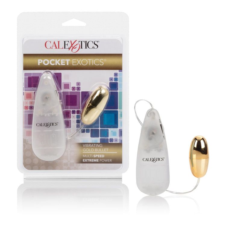 Vibrador Bala Pocket Exotics Vibrating Gold Bullet - Cake Sex Shop