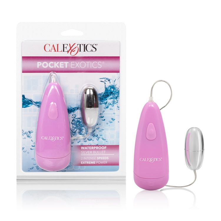 Vibrador Bala Pocket Exotics Waterproof Silver Bullet - Cake Sex Shop