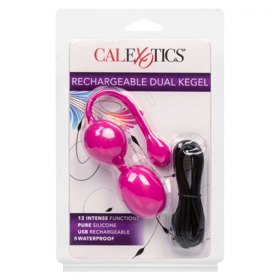 Kegel Rechargeable Dual Kegel - Pink - Cake Sex Shop
