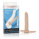 Dildo Accommodator Dual Penetrator - Ivory - Cake Sex Shop