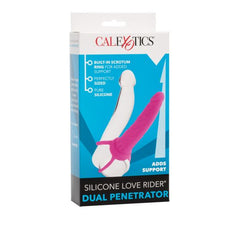 Dildo Silicone Love Rider Dual Penetrator - 14 cm- Pink - Cake Sex Shop