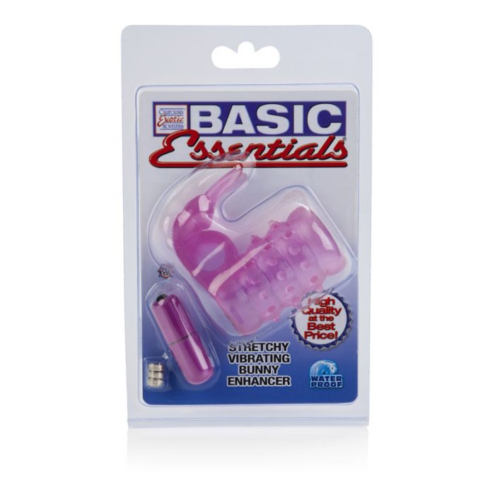 Anillo Basic Essentials Stretchy Vibrating Bunny Enhancer - Cake Sex Shop