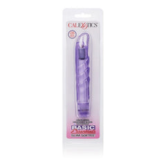 Vibrador Basic Essentials Slim Softee Purple - Cake Sex Shop