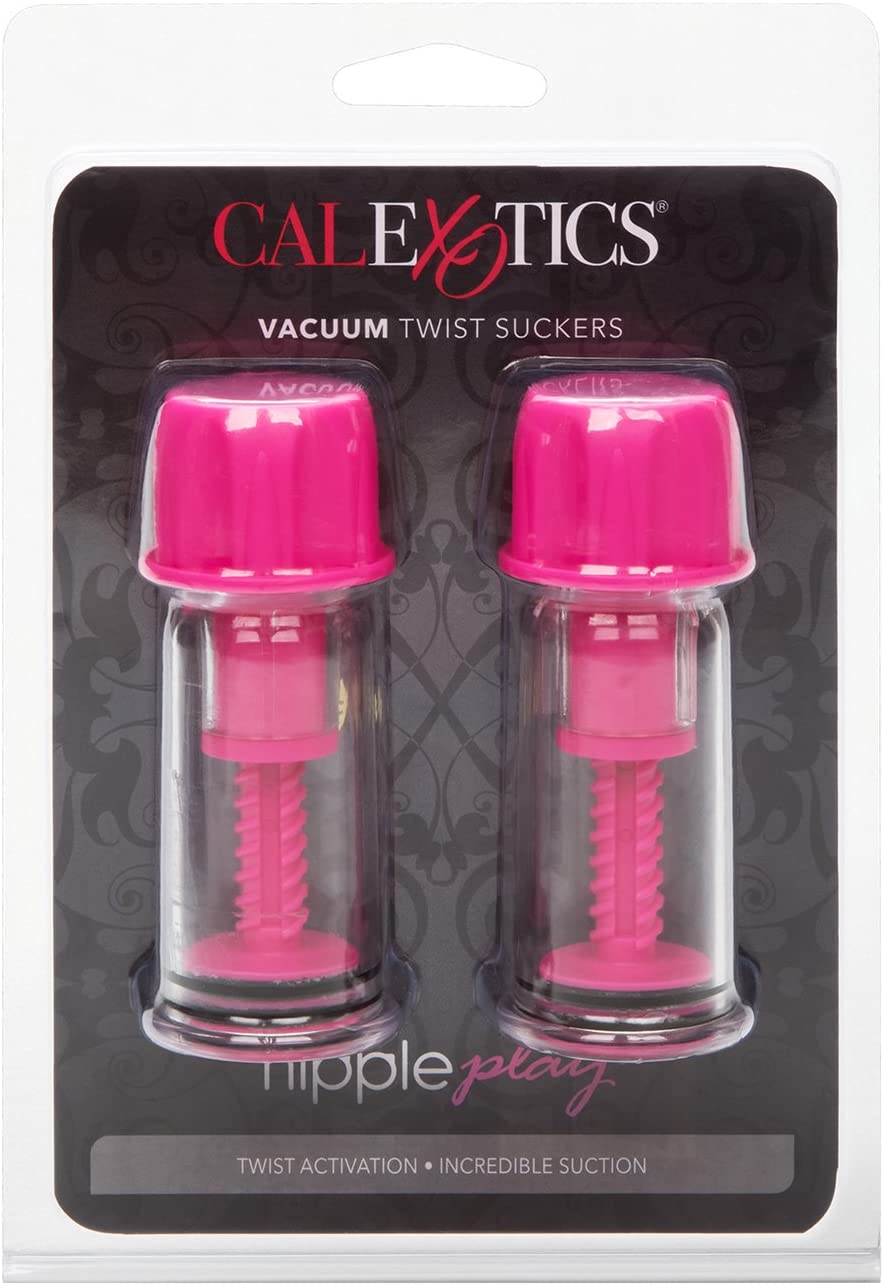 Pezoneras Nipple Play Vacuum Twist Suckers Pink - Cake Sex Shop