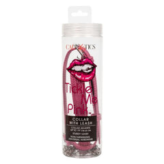 Collar With Leash - Tickle Me Pink - Cake Sex Shop 2