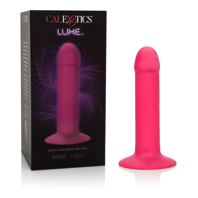 Dildo Luxe Touch Sensitive Vibrator 6.5" - Pink - Cake Sex Shop