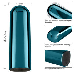 Vibrador Glam Bullet - Blue - Cake Sex Shop 2