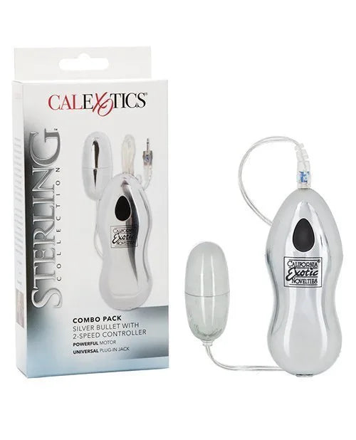 Vibrador Sterling Collection Silver Bullet 2-Speed Control - Cake Sex Shop