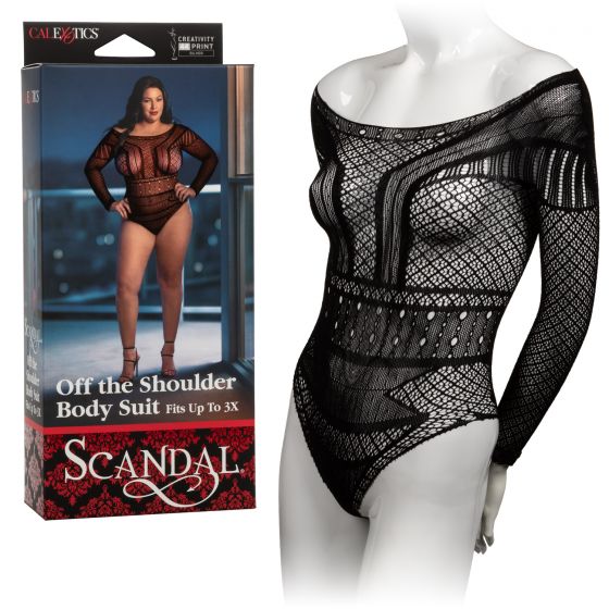 Scandal Plus Size Off the Shoulder Body Suit - Cake Sex Shop