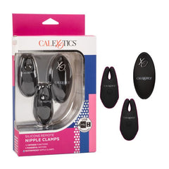Pezoneras Silicone Remote Nipple Clamps - Black - Cake Sex Shop