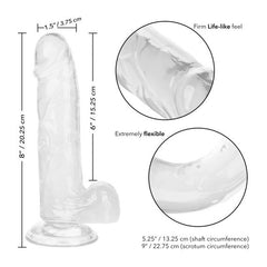 Dildo Size Queen - 15 cm/15.25 Cm - Clear - Cake Sex Shop 2