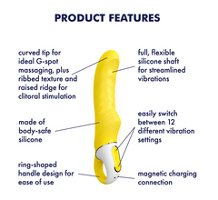 Vibrador Satisfyer Vibes Yummy Sunshine-Yellow - Cake Sex Shop 2 3