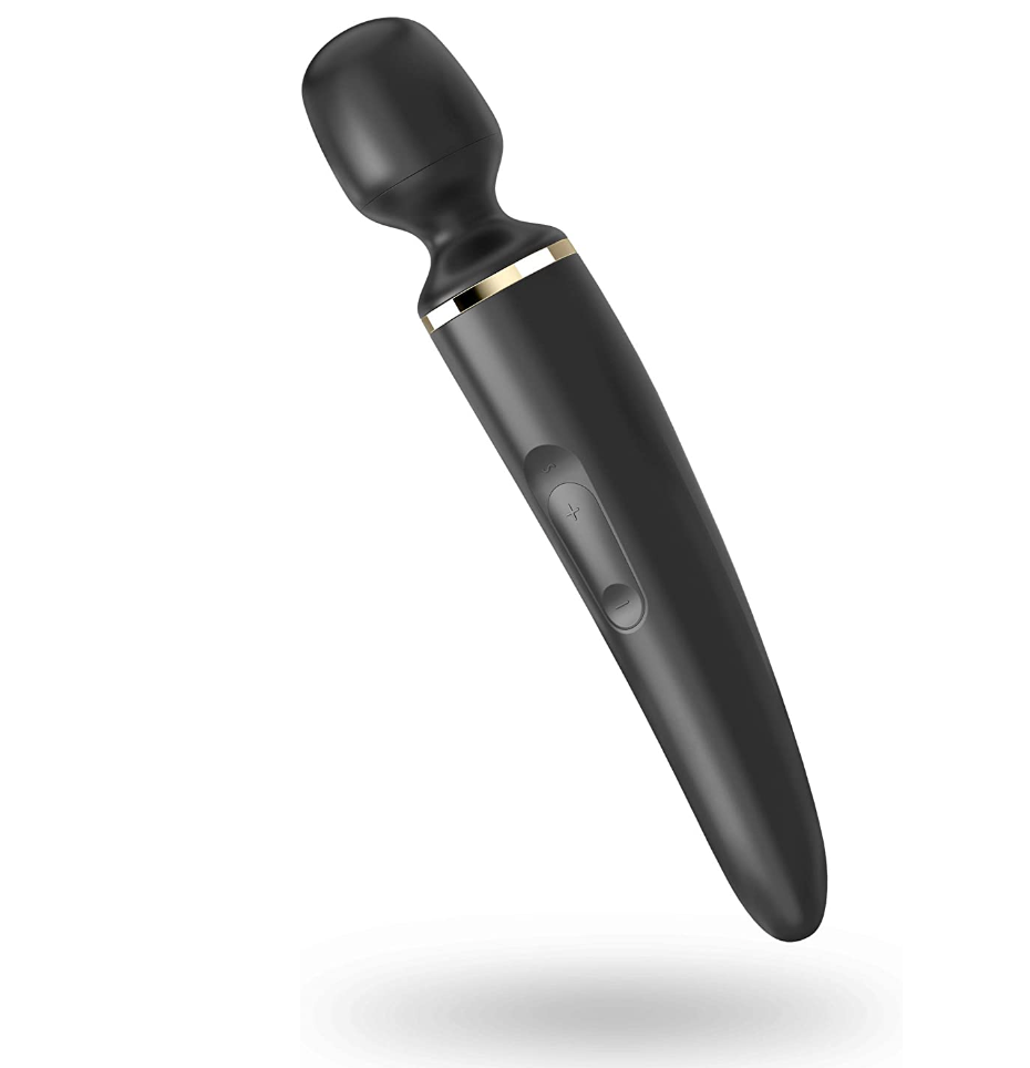 Masajeador Satisfyer Wand-Er Woman - Black/Gold - Cake Sex Shop