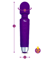 Masajeador Tempest Intense Wand Massager - Violet - Cake Sex Shop 2 3 4